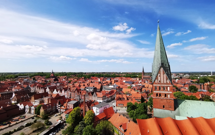 Blick über die Altstadt von Lüneburg, Deutschland