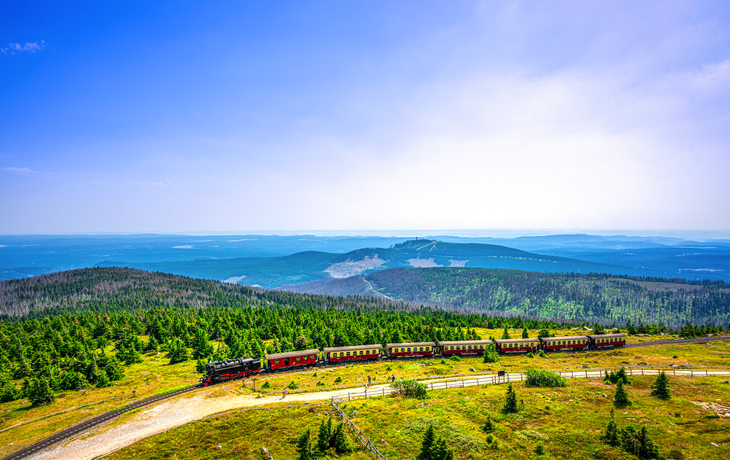 Brockenbahn auf dem Brocken 