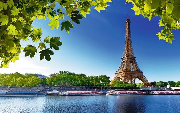 Seine in Paris mit Eiffelturm