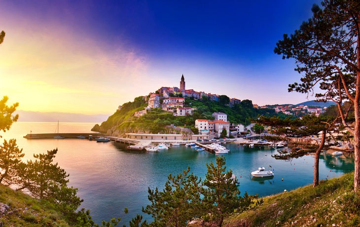 Vrbnik auf der Insel Krk in der Kvarner Bucht, Kroatien