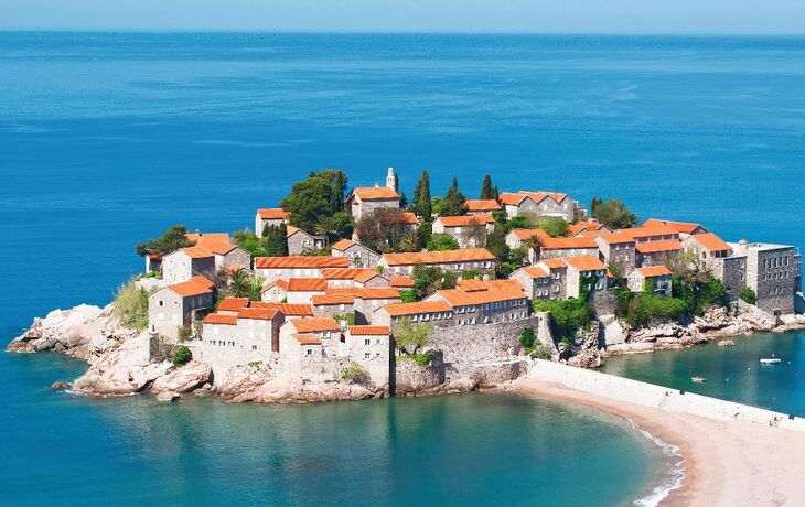 Sveti Stefan resort island in Montenegro