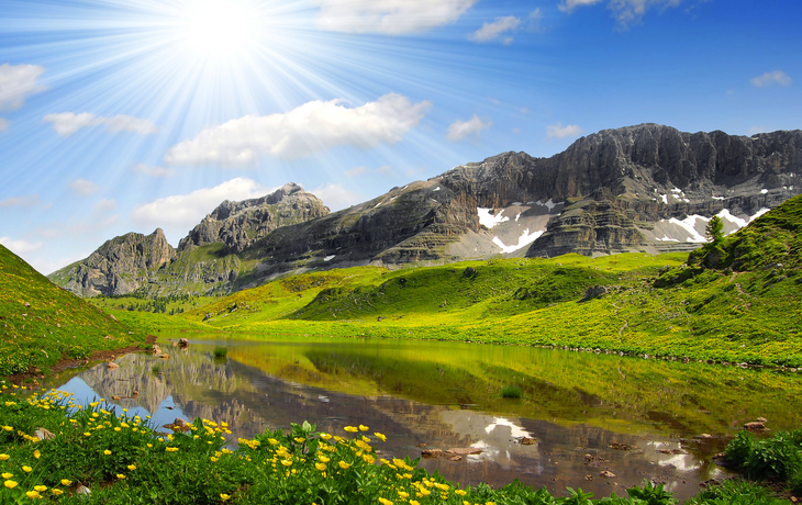 Lago Spinale in den Dolomiten