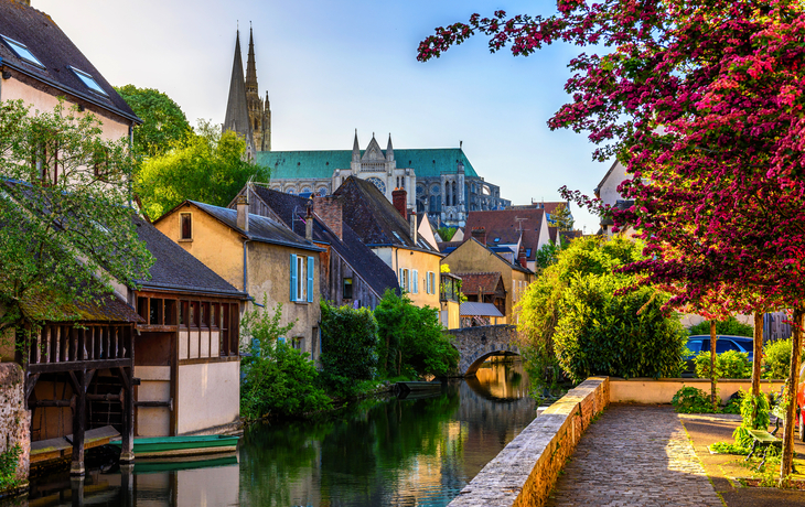 Kleinstadt Chartres in Frankreich