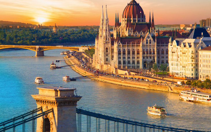 Aussicht auf das ungarische Parlament 