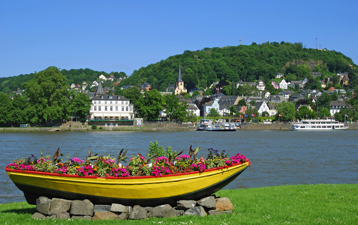 Blick auf Linz am Rhein, Deutschland